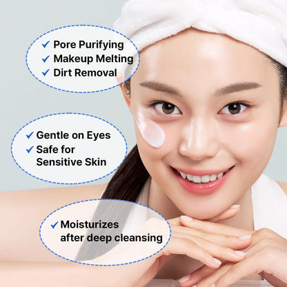 MAKE P:REM Safe Me. Amino Refresh Cleansing Balm, Gentle Makeup Remover for Deep Cleansing, Removes Blackheads, Eye-Safe Cleanser, Korean Skin Care, 3.38 Fl Oz, 100ml