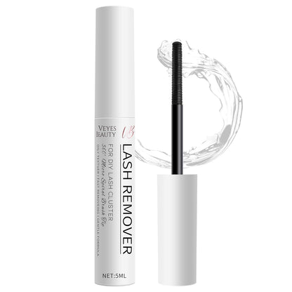 VEYESBEAUTY Cluster Lash Glue Remover 5ML Eyelash Remover for DIY Lash Extensions at home Clear Remover for Self-application Individual Lashes