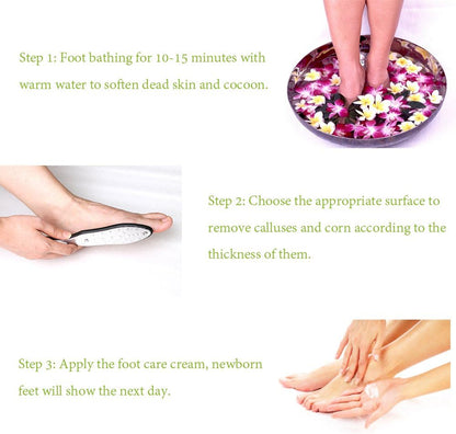 BEZOX Professional Foot File Callus Remover, Double Sided Pedicure Rasp for Cracked Heel and Dead Foot Skin - Heavy Duty Surgical Grade Stainless Steel - W/Cloth Storage Bag & Gift Box