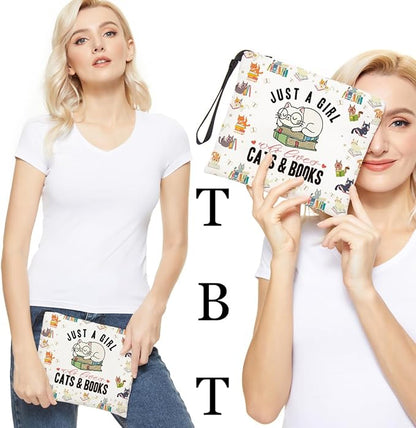 Book lovers gifts makeup bag