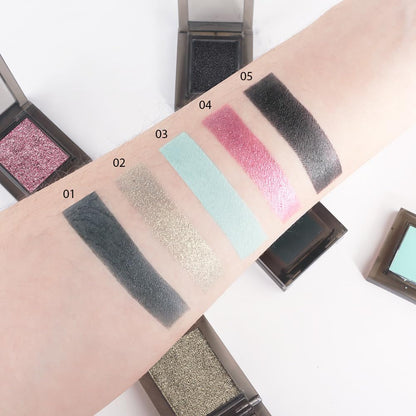 Single Nude Green Matte Eyeshadow,Monochrome Eye Shadow,Apply Makeup Easily,Matte Pressed Powder Single Eyeshadow,24 Hour Eye Makeup Longwear Waterproof