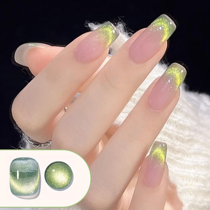 Double Rhythm 6 Colors Cat Eye Gel Polish Set Shimmer Glitter with Magnet Holographic Reflective Magnetic UV Nail Art Kit (6-Kit 23)