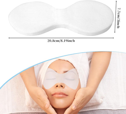 200 Sheets Disposable Eye Mask Paper, Natural Silk Eye Care Patches Paper, Facial Eye Covers Spa Cotton Paper, DIY Clear Eye Mask Paper Beauty Sheets for Cosmetic Facial Sheet Eye Paper