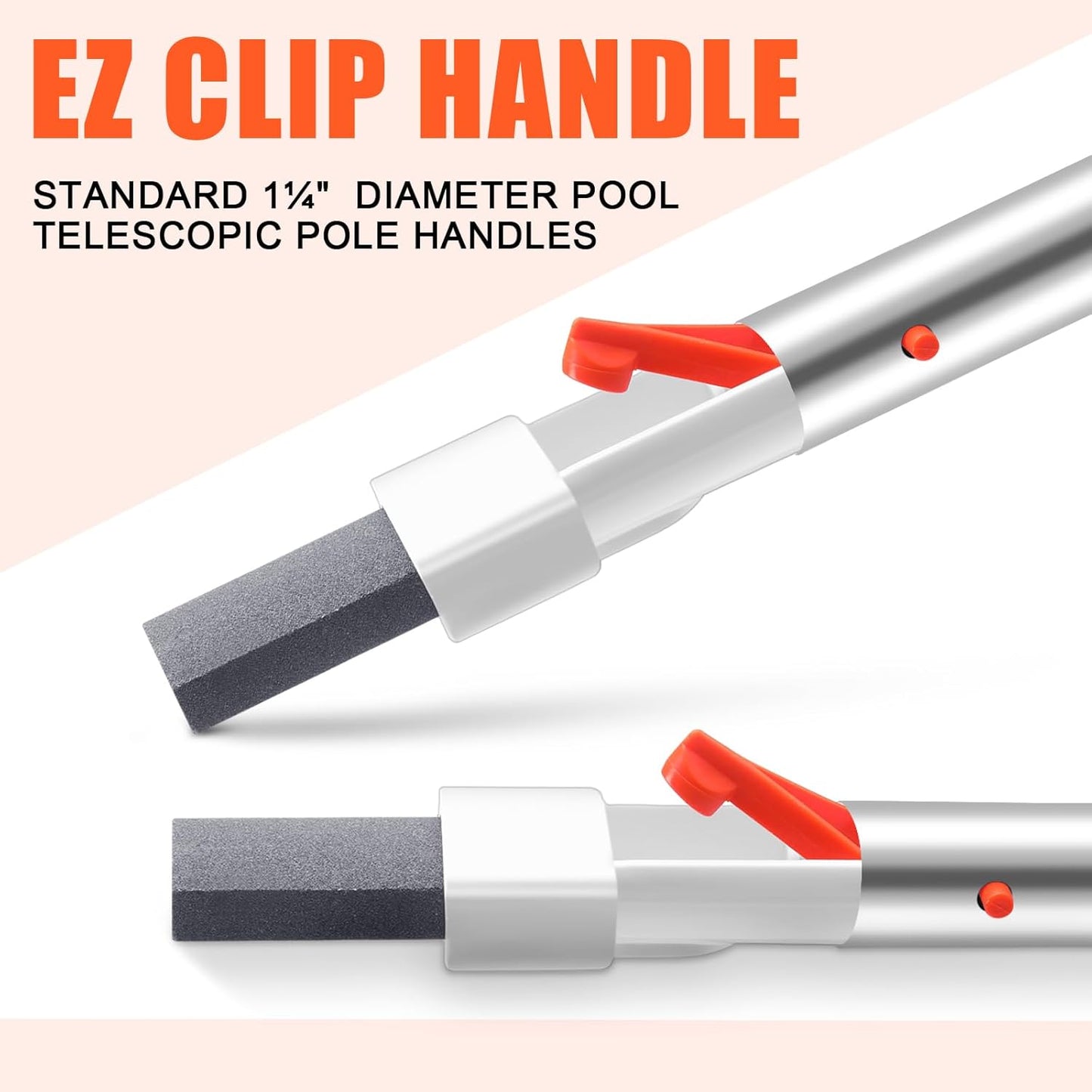 Demissle 6 Pcs Pool Pumice Stone for Cleaning with Handle Stain Eraser Hard Water Cleaner Pool Rust Stain Remover Pool Cleaning Tools Pumice Sticks for Toilet Bowl Ring Swimming Pool Tile Calcium Tub