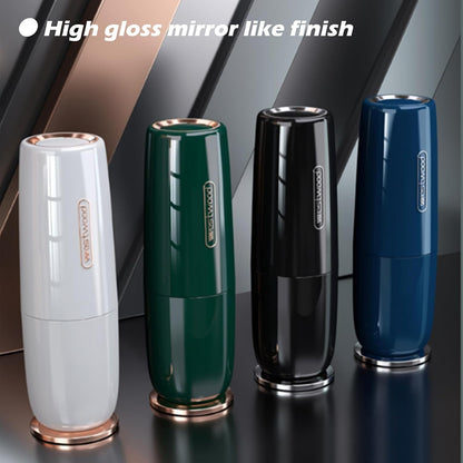 Luxury White Plastic Travel Toothbrush Holder Case with Cover, Portable Travel Toothbrush Cup, Storage Container for School Camping Business Trip Bathroom