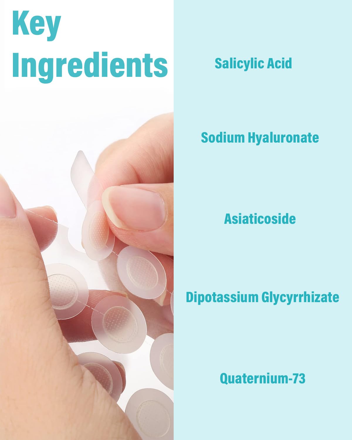 Microdart Acne Patch (9 Patches) - Hyaluronic Acid & Salicylic Acid Hydrocolloid Pimple Patch for Deep, Early and Hidden Blemishes (9 Count (Pack of 1))