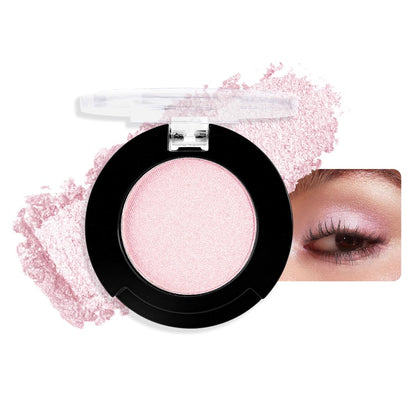 Monochrome Glitter Eyeshadow Makeup Palette, Highly Pigmented Rose Gold Eyeshadow Palette, Shimmer Pressed Powder Eye shadow Makeup, Single Vegan Eye Shadow, Daily Evening Women Girls Eyeshadow Gift6#