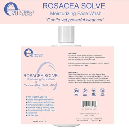 Rosacea solve moisturizing face wash