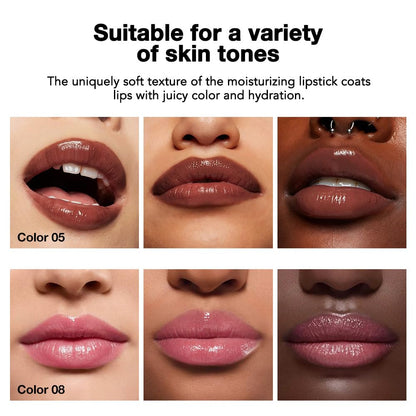 2Pcs Tinted Lip Balm Moisturizing Lipstick – Waterproof Hydrating Matte Lip Balm for Women, Creamy Natural Color Stain for Dry Lips, Soft Matte Finish (#5 Deep Cherry Brown & #08 Alluring Pink)