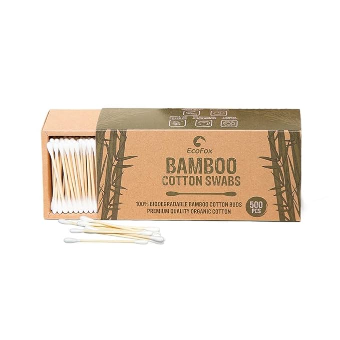 Bamboo cotton swabs 500 count