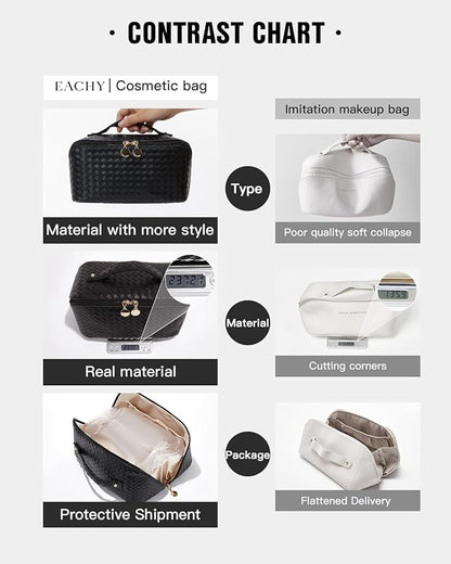 Eachy travel makeup bag,large capacity