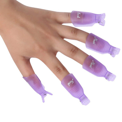 650 Pcs Lint Free Nail Wipes 2" x 2" Nail Polish Removers Cotton Pads and 20 Pcs Reusable Toes & Fingers Nail Soak Off Clips