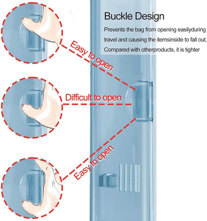2 Packs Toothbrush Travel Case, Breathable Toothbrush Travel Holders, Compact Portable Toothbrush Holder for Travel, Vacation, Camping, Gym, Business Trips, Office