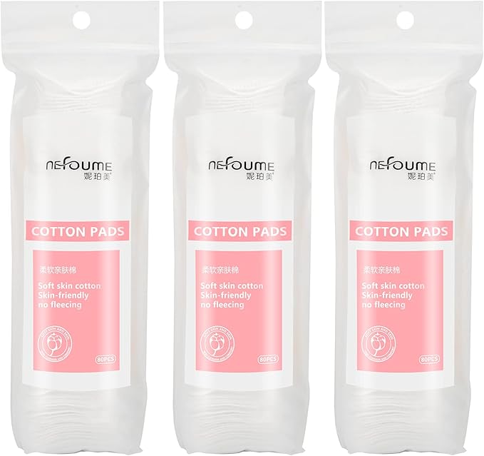 Premium cotton rounds for face