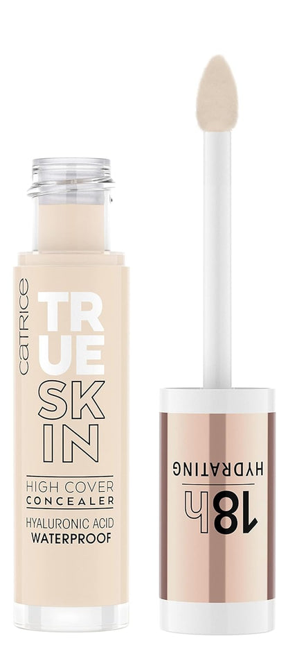 Catrice | True Skin High Cover Concealer (001 | Neutral Swan) | Waterproof & Lightweight for Soft Matte Look | With Hyaluronic Acid & Lasts Up to 18 Hours | Vegan, Cruelty Free