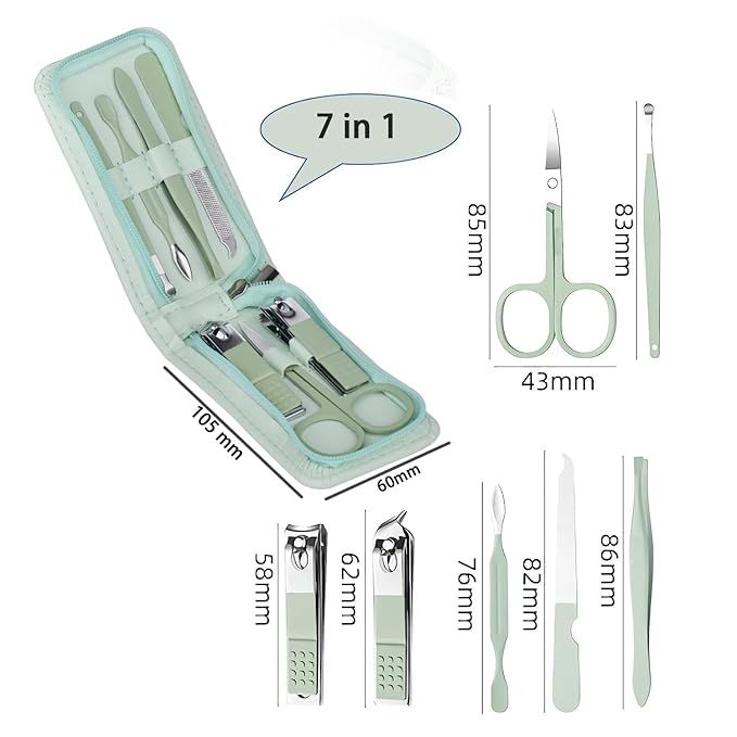 7 Pcs Manicure Set Stainless