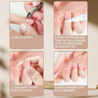 4pcs Cuticle Oil Cuticle Pen