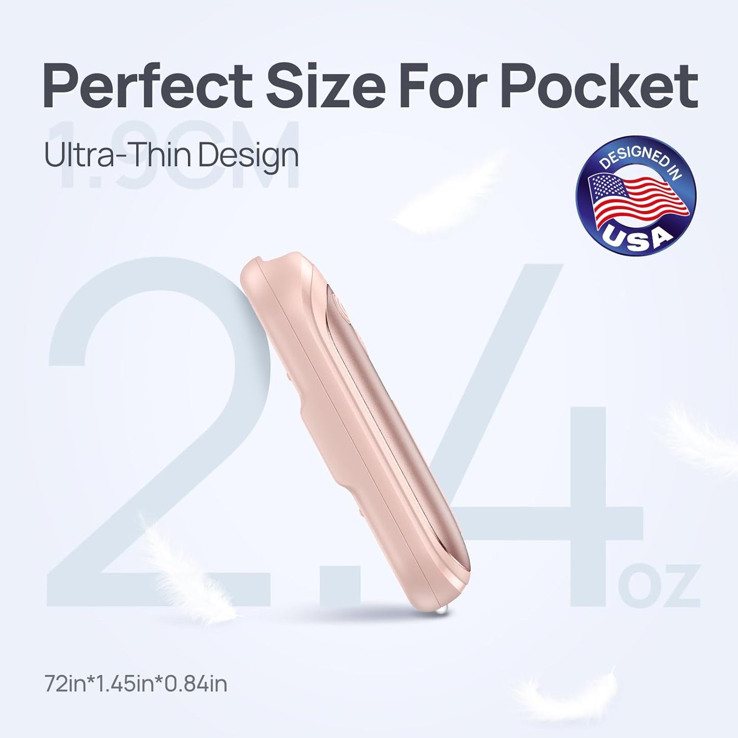 Rechargeable Hand Warmers 2 Pack, 6000mAh Electric Hand Warmer Rechargeable, 2 in 1 Portable Hand Warmers with AI Smart Chips, Outdoor, Hunting, Camping for Family for Christmas