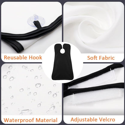Beard Bib Beard Apron, Beard Hair Catcher for Men Shaving & Trimming Non-Stick Waterproof Beard Cape Grooming Cloth with 3 Suction Cups Birthday Gifts for Men Him Boyfriend