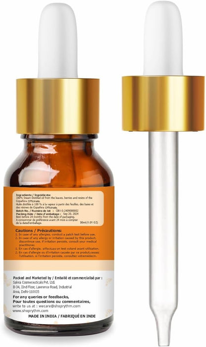 Crysalis Copaiba Balsam (Copaifera officinalis) Oil - 1.01 Fl Oz (30ml)