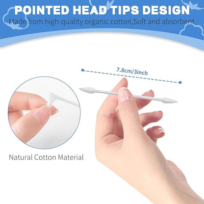 Pointed tip cotton swabs, 800