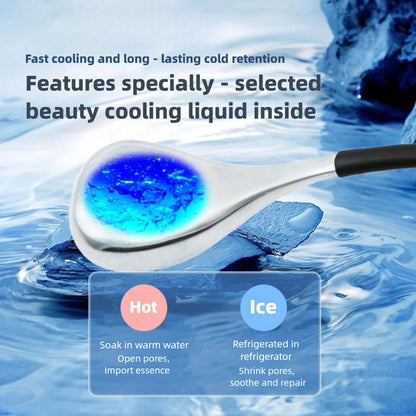 Ice Globes for Face & Eyes, Unbreakable Stainless Steel Cryo Sticks for Beauty Routines, Facials Cold Roller Cooling Globes for Puffiness, Wrinkles, Dark Circles, Headaches(Black)