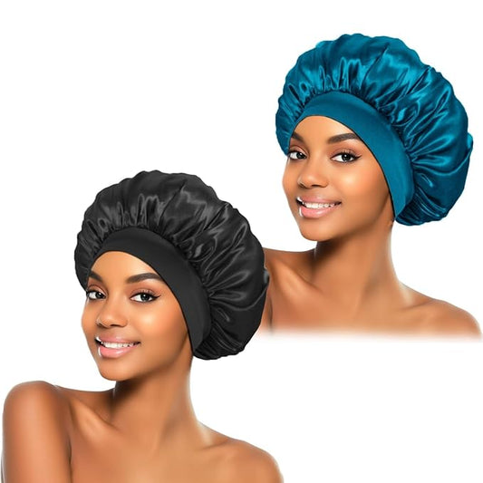 2pcs silk bonnet for sleeping,