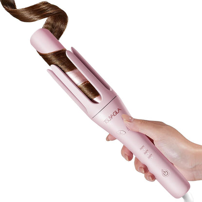 Automatic Curling Iron,1 1/4 Hair Curler with 3 Temperatures, 10S Fast Heating, 2-Way Rotation, 30 Min Auto Shut-Off, 500 Million Ionic, Anti-Scald-Tangle for Long Hair