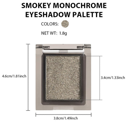 Glitter Shimmer Sparkle Eye Shadow Palette Makeup for Women, Nude Gold Glitter Shimmer Metallic Holographic Iridescent Cream Iridescent Single Monochrome Eyeshadow Makeup,Vegan