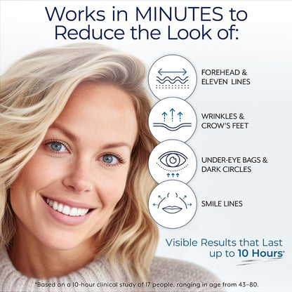 Plexaderm Rapid Reduction Eye Serum Pods - Advanced Formula - Anti Aging Serum Visibly Reduces Under Eye Bags, Wrinkles, Dark Circles, Fine Lines & Crow's Feet Instantly