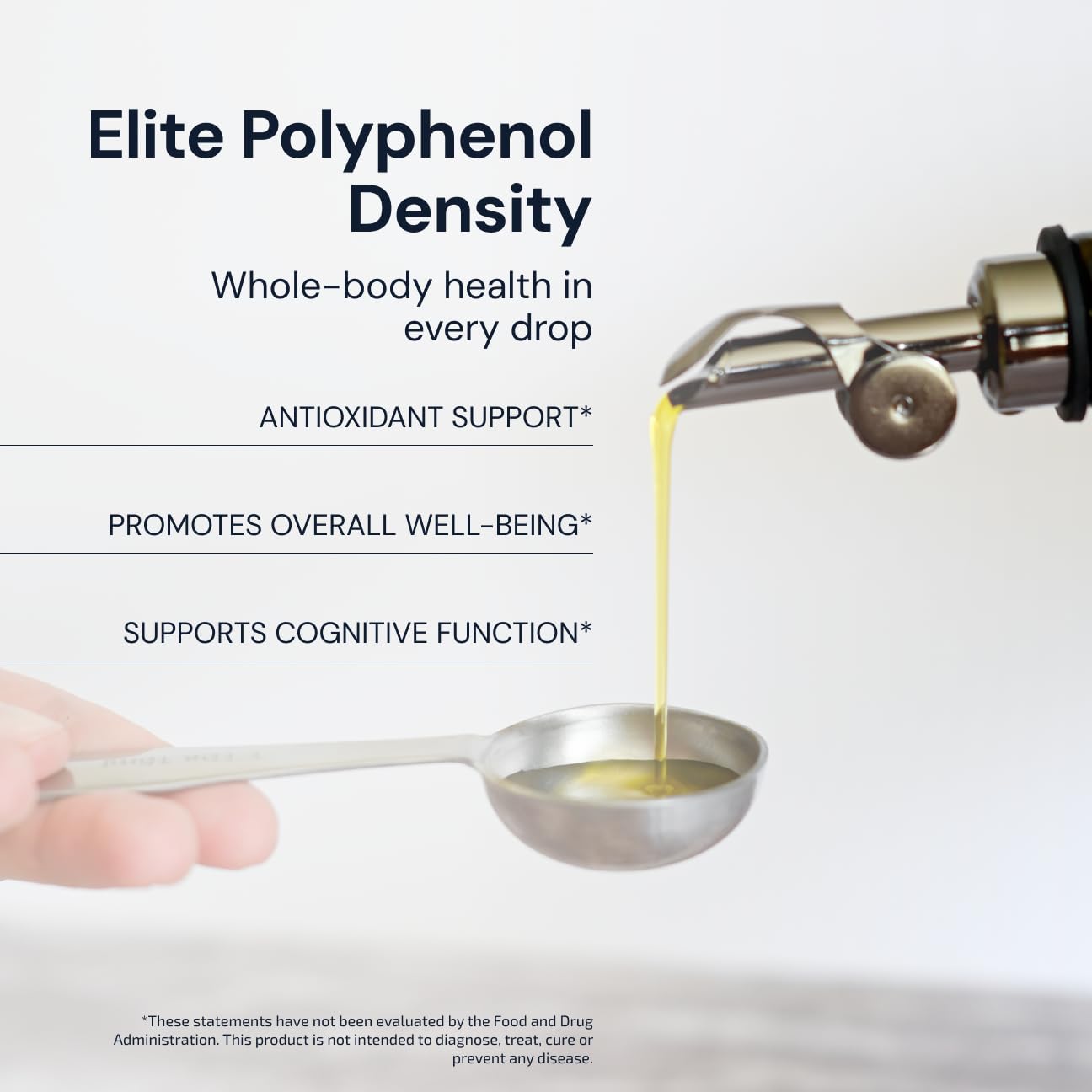 Blueprint by Bryan Johnson Olive Oil – Snake Oil- High Polyphenol Extra Virgin Olive Oil (400+ mg/kg) – Cold Pressed, Early Harvest, First Cold Press EVOO – Keto, Paleo, Non-GMO – 750ml Glass Bottle