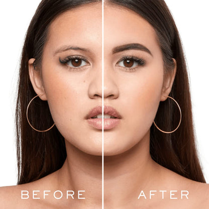 MADLUVV Brow Stamp Kit with Brow Stencils – Easy Eyebrow Shaper for Natural-Looking Brows – Popular Eyebrow Stencil Kit Used by Professionals – 9 Shapes, Spoolie, Travel Bag & Stamp (Brunette)