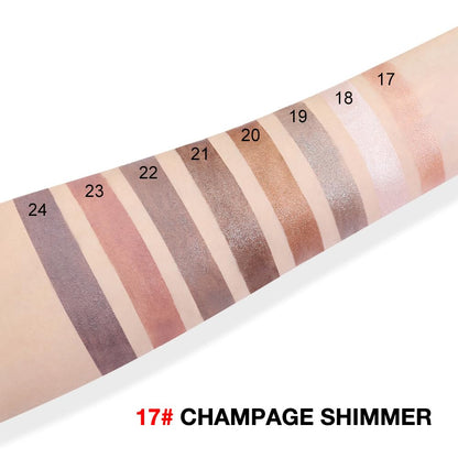 evpct Champagne Shimmer Cream Eye Shadow Brightener Sticks Set for Eyes, Champagne Shimmery Matte Pencil Eye shadow Applicator Stick Pen Palette Makeup Waterproof sombras en crema para ojos 17#