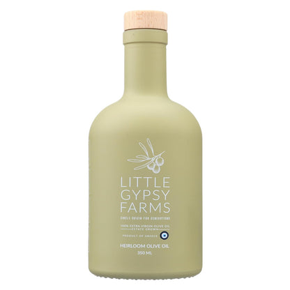 Heirloom EVOO from Little Gypsy Farms | Extra Virgin Olive Oil from a Single Estate in Greece | First Cold-Pressed | High Polyphenols & Amino Acids | NYIOOC Award Winner | 350ml