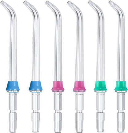 Replacement Classic Jet Tips Compatible with Waterpik Water Flossers and Other Brand Oral Irrigators, Flosser Refill Replacement Heads, Classic Jet Nozzle Accessories (6-Pack)