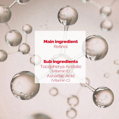 PS.PRETTYSKIN Roll On Eye Cream with Vitamin A and Stainless Steel ball Tip- Under Eye Roller Cream for Elasticity Wrinkles Puffiness Fine Lines-Korean eye cream 30ml/1.01fl.oz. (Retinol)