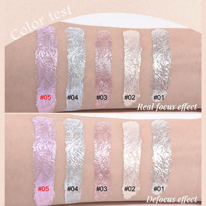 Monochrome Glitter Eyeshadow Palette,Single Light Purple Shimmer Eyeshadow,Long-Lasting Sheer Eye Makeup With A Sparkle Finish,Smooth Formula,Vegan & Cruelty-Free
