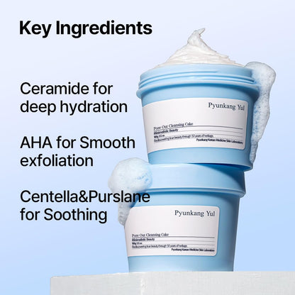 Pyunkang Yul PKY Pore Out Faicial Cleanser, Sticky Clay absorbs impurities & Makeup, Deep Pore Cleansing with Moisture (3.38 Fl. Oz, 100g)