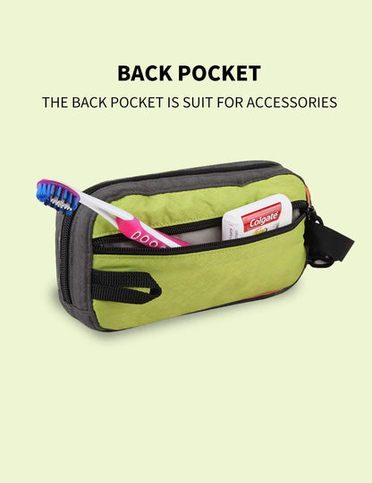 GOX Travel Toiletry Bag,Dopp Kit Case,Ultra-Light Cosmetics Bag Makeup Organizer(Green)