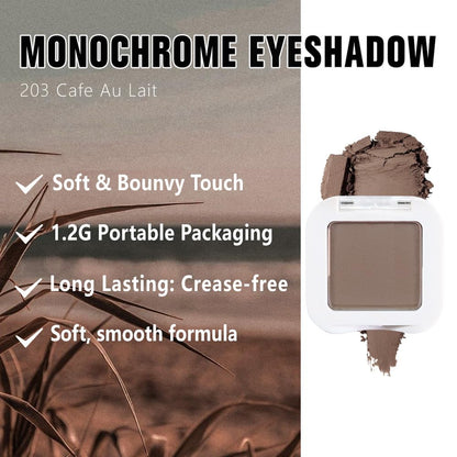 Kaely Pressed Single Eyeshadow Makeup, Cocoa Brown Matte Highly Pigmented Monochrome Eye Shadow Palette, Waterproof Neutral Powder Mini Eyeshadow, sombras para ojos, Lightweight Blendable, 18