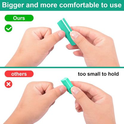 Buffer Block Nail File, 100/180 Grit Sponge Nail Buffers for Acrylic Nails, Mini Buffing Block Double Sided for Manicure Tools 30 Count - Green