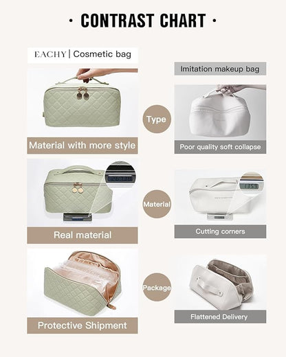 Eachy travel makeup bag,large capacity