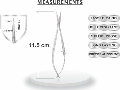 Cuticle scissors extra fine curved