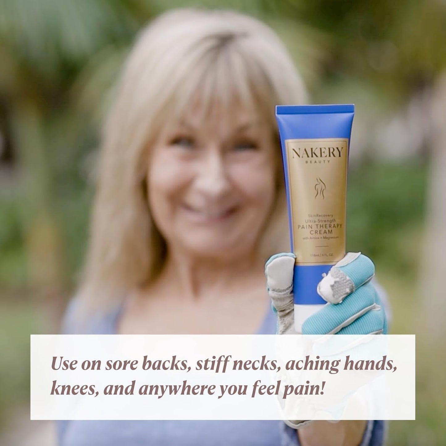 Nakery SkinRecovery Ultra Strength Massage Cream - Muscle Relaxer Cream & Magnesium Cream for Leg Cramps with Menthol - Fast Absorbing Feet Cream - Non-Sticky Leg Cramp Cream for Soothing Comfort