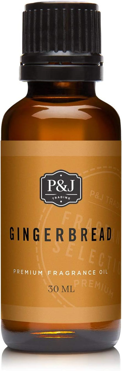 P&J Fragrance Oil - Gingerbread Scented Candle Making Oil, 30ml