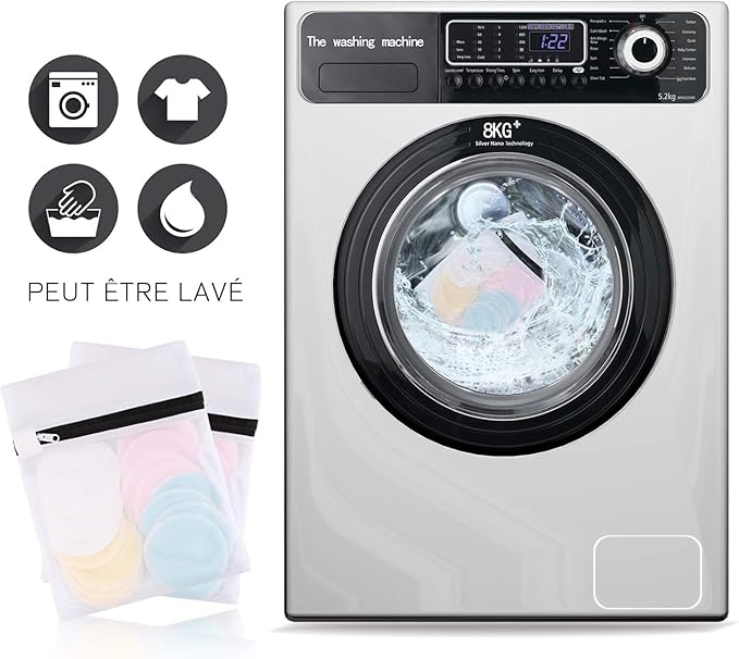 Reusable makeup remover pads (24