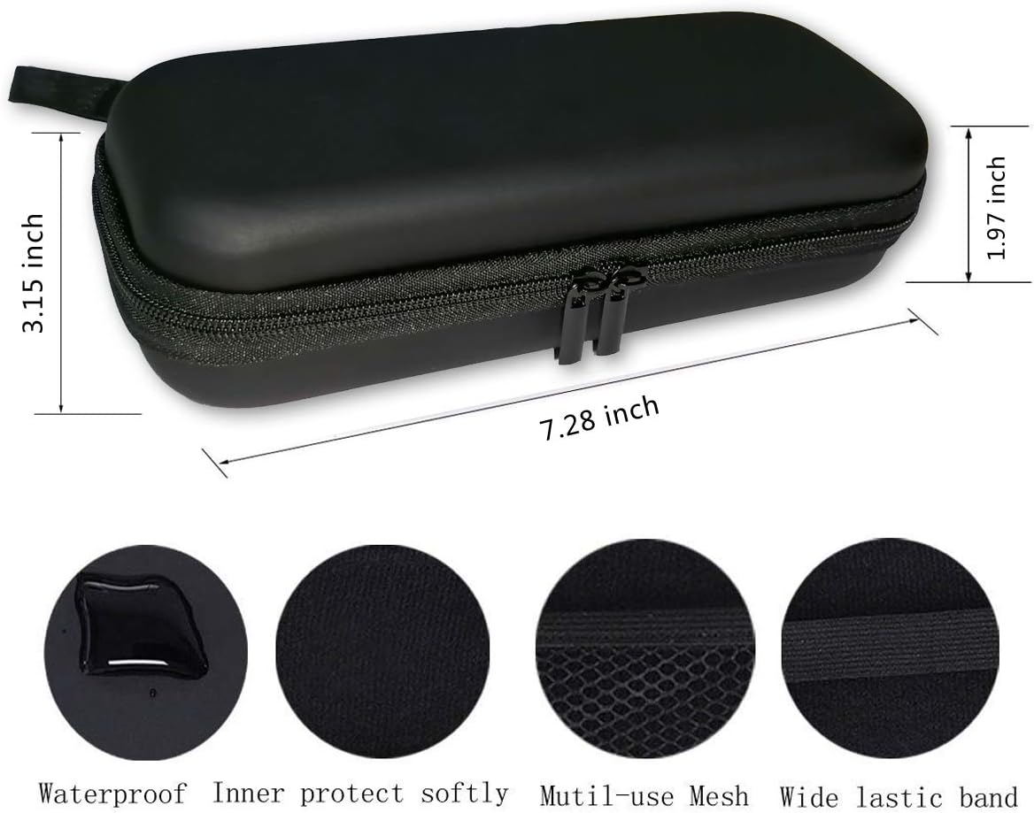 INVODA Hard Shaver Case for OneBlade Face and Body Hybrid Electric Trimmer Shaver Travel Case Compatible QP2630 QP2520 (Black)