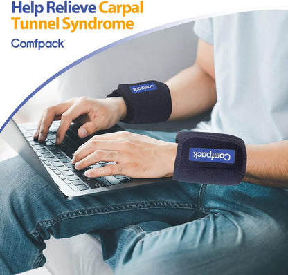 Cold Therapy Wrap with 2 Packs for Pain Relief, Reusable Gel Ice Packs for Foot Plantar, Wrist, Ankle, Great for Sprains, Muscle Pain, Bruises, Injuries