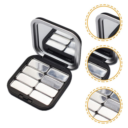 Beaupretty 2pcs Empty Lipstick Palette DIY Lipstick Lip Balm Blusher Containers Refillable Makeup Eyeshadow Storage Case Box with Mirror