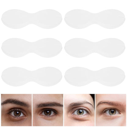 100Pcs Disposable Non Woven Eye Care, Clear Eye Mask Paper Lightweight Eye Covers for Facials Cotton Skincare Spa Paper Eye Nose Face Pads for Skincare Wrap Moisture Retention